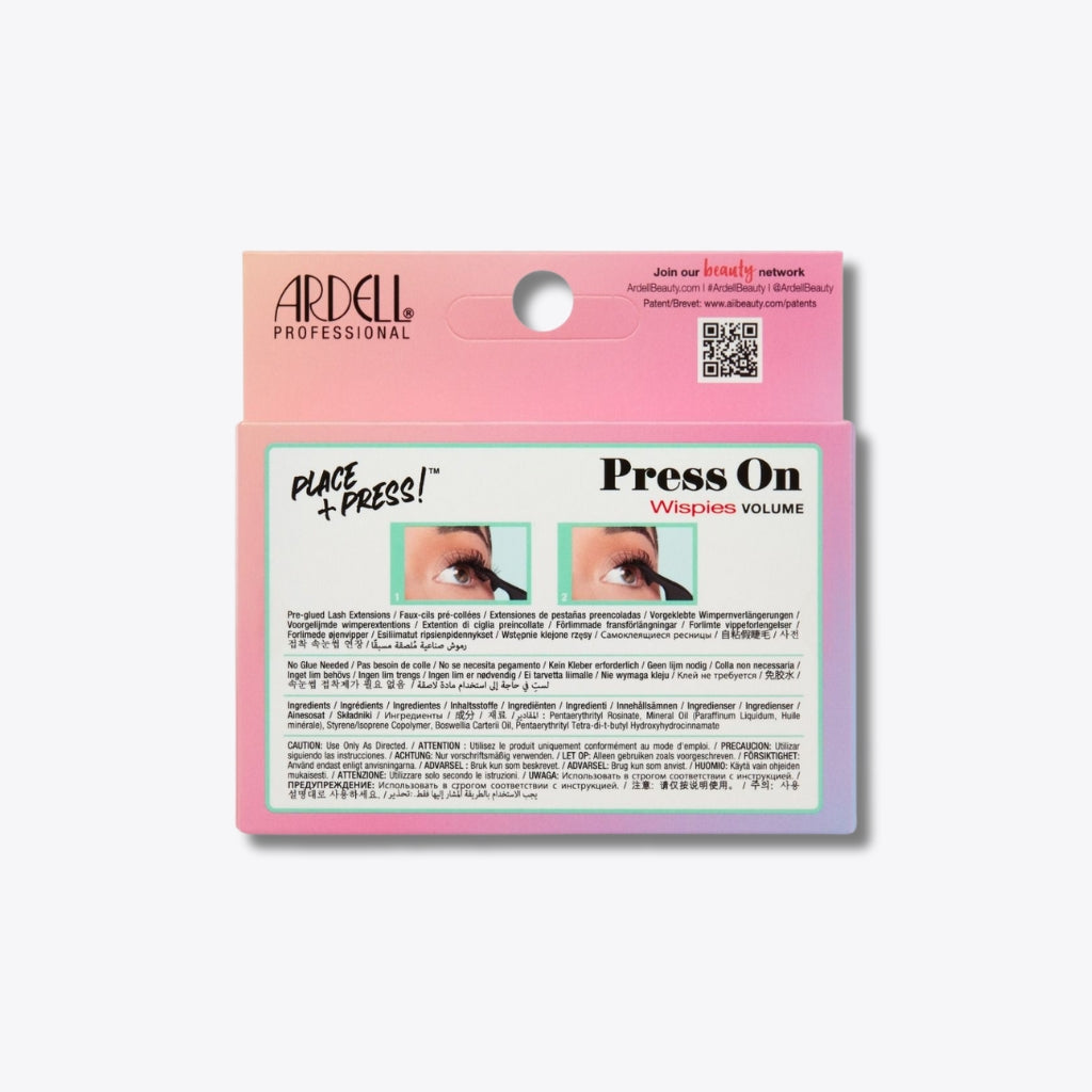 Ardell Press On Pre-Glued Underlash Extensions - Wispies Volume 12pcs