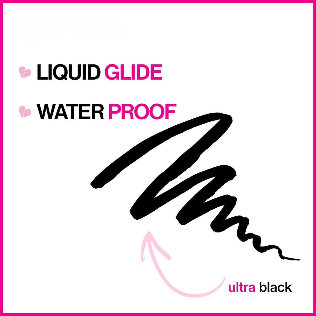Wet N Wild Breakup Proof Liquid Eyeliner Ultra Black