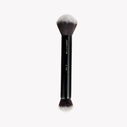 Brushworks No. 6 Double Ended Powder and Buff Brush