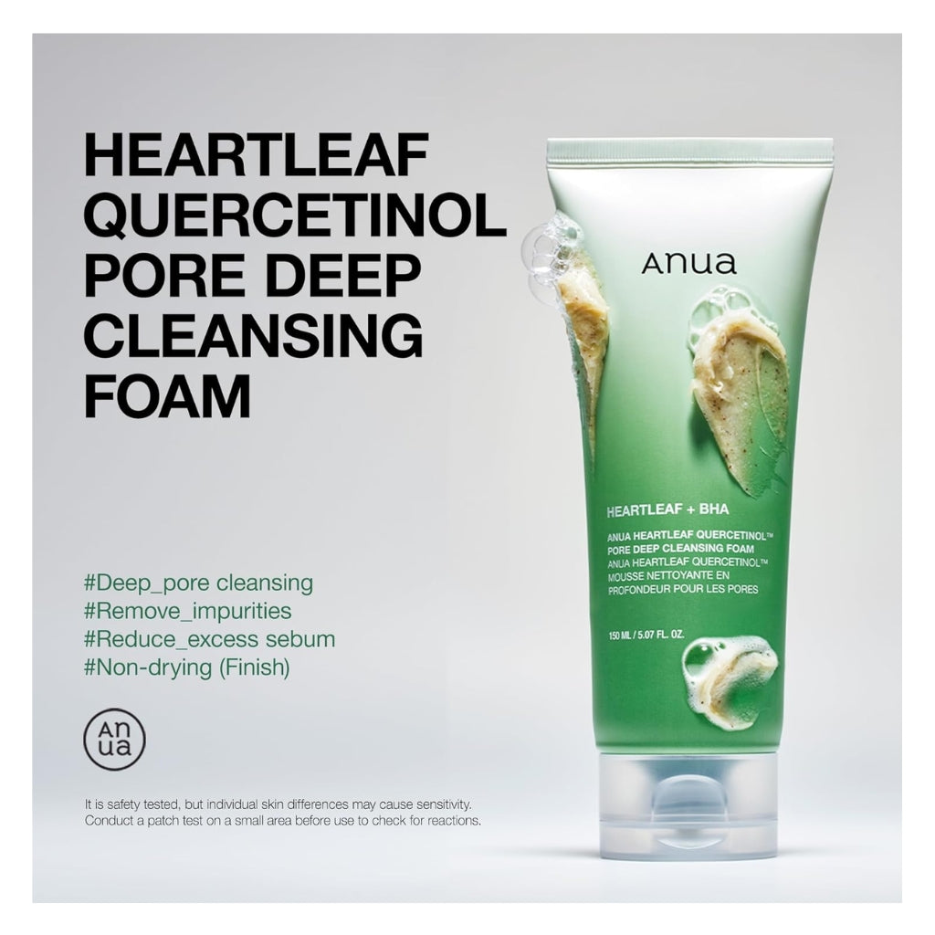 ANUA Heartleaf Quercetinol Pore Deep Cleansing Foam - 150 Ml