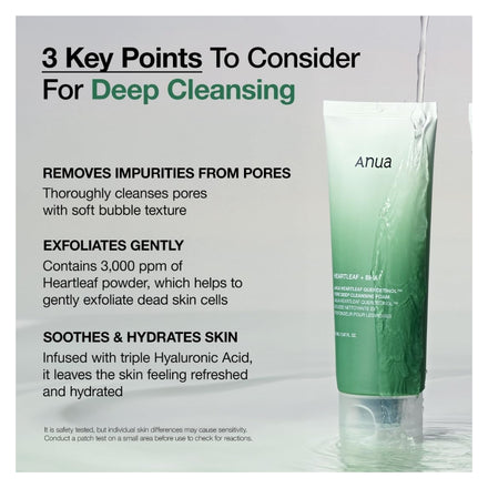 ANUA Heartleaf Quercetinol Pore Deep Cleansing Foam - 150 Ml