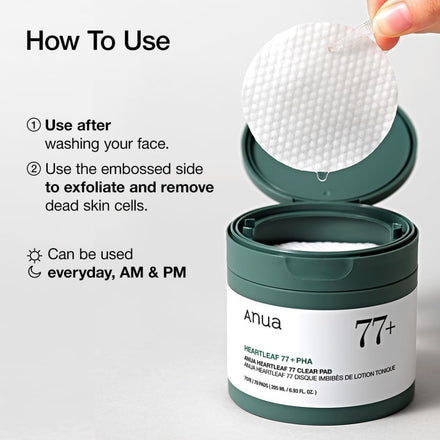 ANUA Heartleaf 77 Toner Pad - 160ml