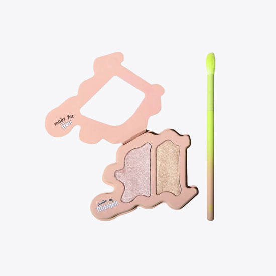 Made By Mitchell Blursh Press'd Duo Highlighter Palette & Brush