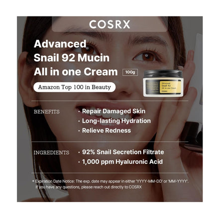 COSRX Advanced Snail 92 All in One Cream 100g