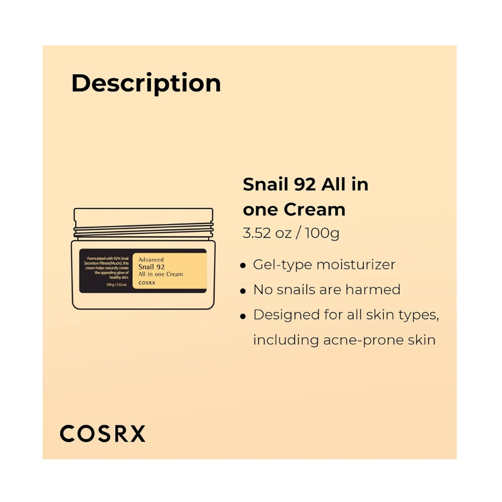 COSRX Advanced Snail 92 All in One Cream 100g