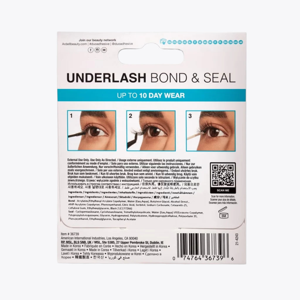 DUO Underlash Bond & Seal Clear Eyelash Glue - 10 Day Wear