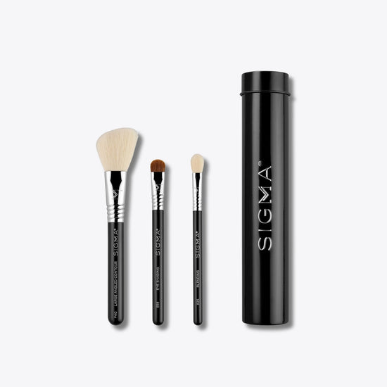 Sigma Beauty Essential Trio Brush Set - Black