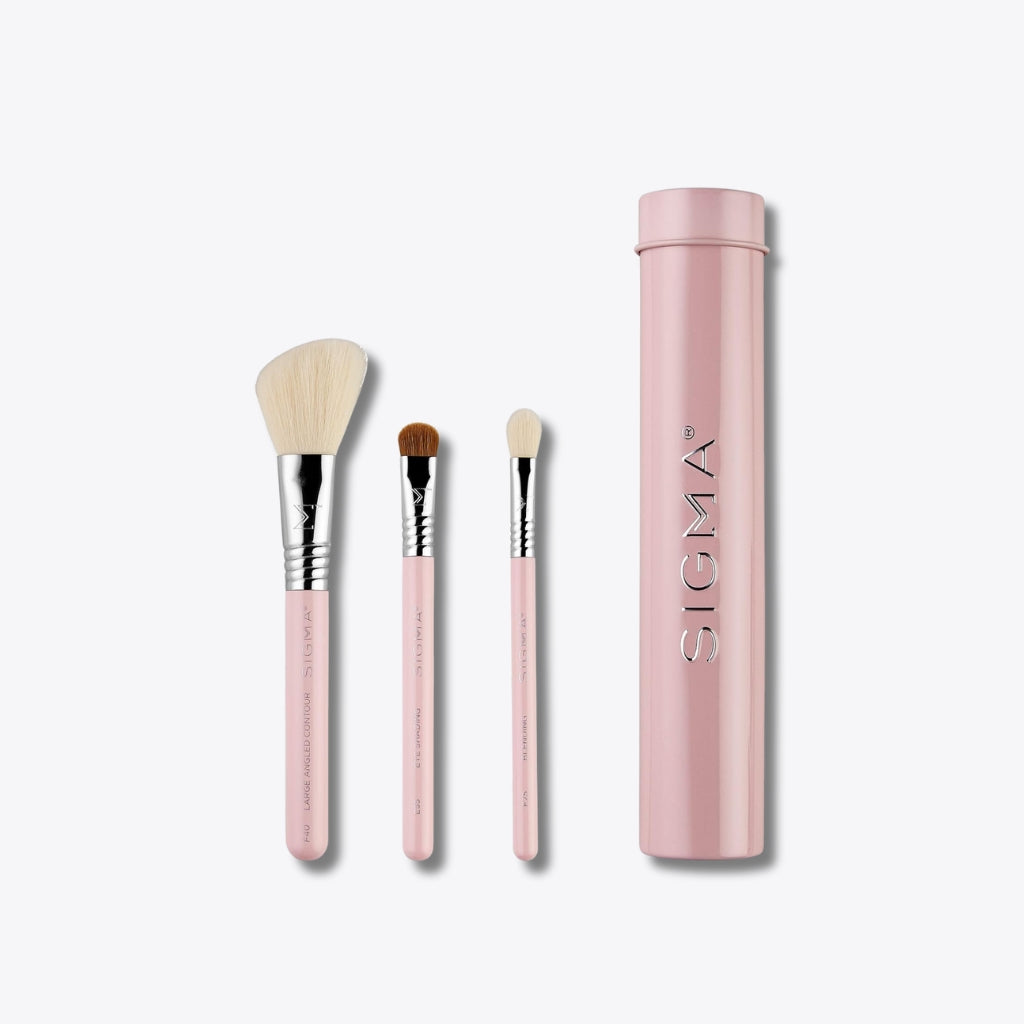 Sigma Beauty Essential Trio Brush Set - Pink