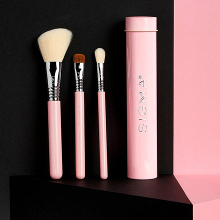 Sigma Beauty Essential Trio Brush Set - Pink