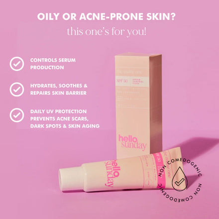 Hello Sunday The Matte SPF50 Oil Control Moisturiser 50ml