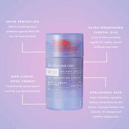 Hello Sunday The Take-Out One Invisible Sun Stick SPF 30 30g