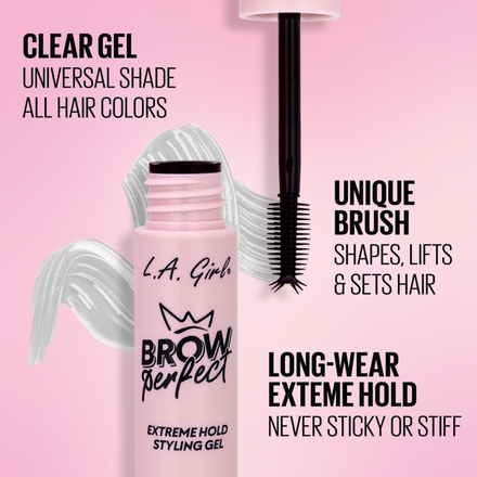 LA Girl Brow Perfect Extreme Hold Clear Eyebrow Styling Gel