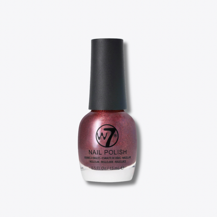 W7 Shimmer Nail Polish Plum & Proper 15ml