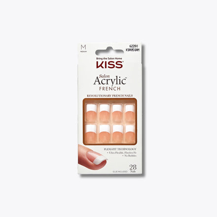 KISS Salon Acrylic French Nails - Simple Life