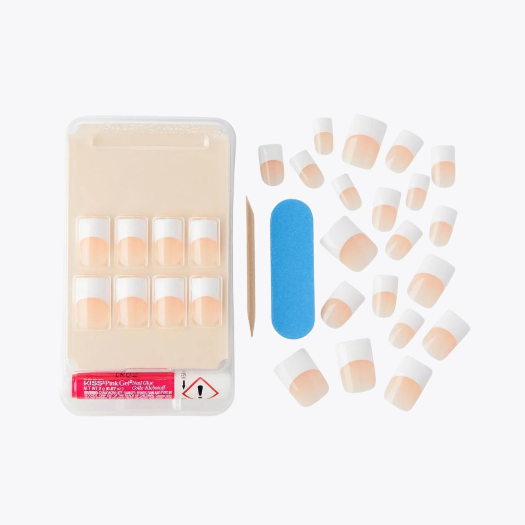 KISS Salon Acrylic French Nails - Simple Life