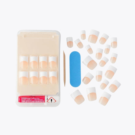 KISS Salon Acrylic French Nails - Simple Life