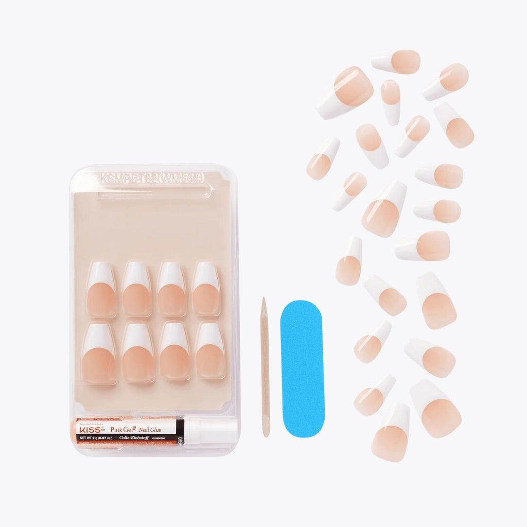 KISS Salon Acrylic French Nails - Je Taime