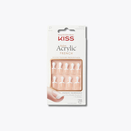 KISS Salon Acrylic French Nails - Crush Hour