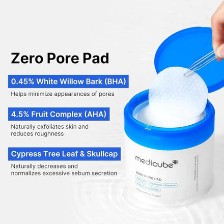 Medicube Zero Pore Pad 155g 70 Pads