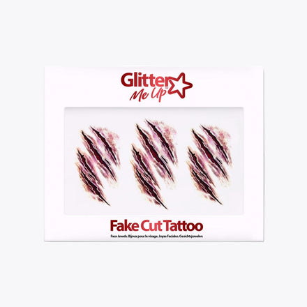 PaintGlow Fright Fest Tattoo Sticker Fake Cut