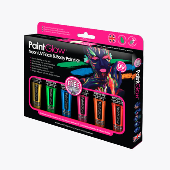 PaintGlow UV Face & Body Paint Gift set
