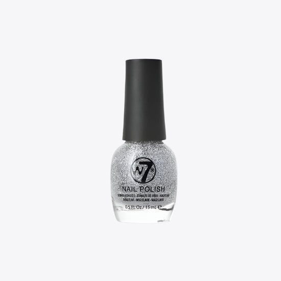 W7 Glitter Nail Polish-silver dazzle