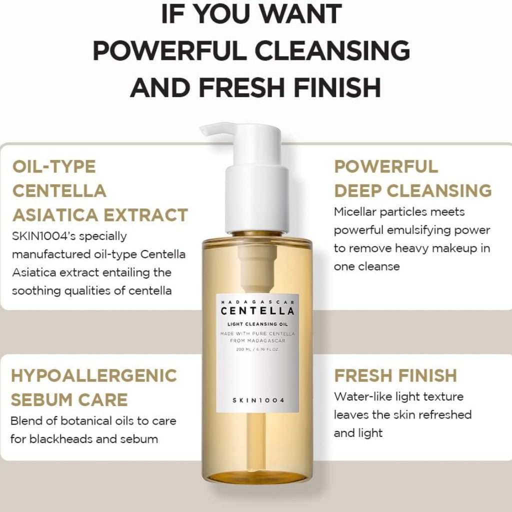SKIN1004 Madagascar Centella Light Cleansing Oil 200ml