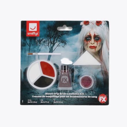 Smiffys Make-Up FX Blood Drip Bride Kit