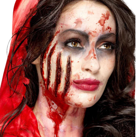 Smiffys Make-Up FX Latex Claw Wound  Scar-Red