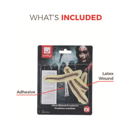 Smiffys Make-Up FX Latex Claw Wound  Scar-Red