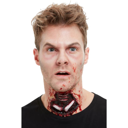 Smiffys Make-Up FX Latex Exposed Throat Wound-Red