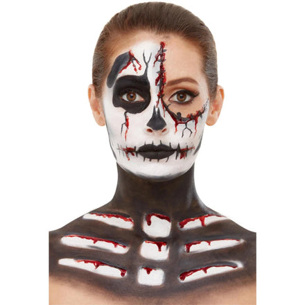 Smiffys Make-Up FX Skeleton Kit, Aqua-Black & White