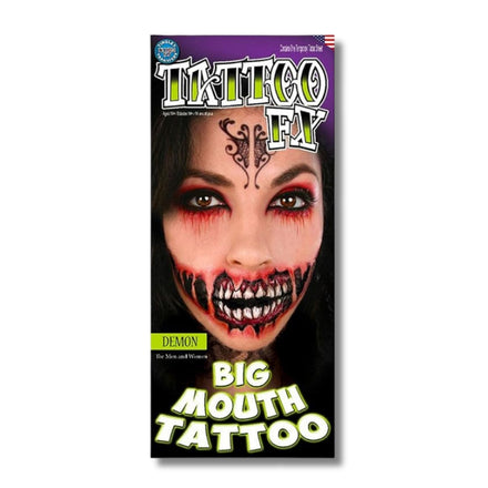Tinsley Transfers Demon Big Mouth Tattoo FX