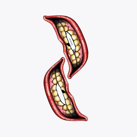 Tinsley Transfers Chipped Big Mouth Tattoo FX