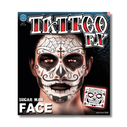 Tinsley Transfers Sugar Man Face Tattoo FX