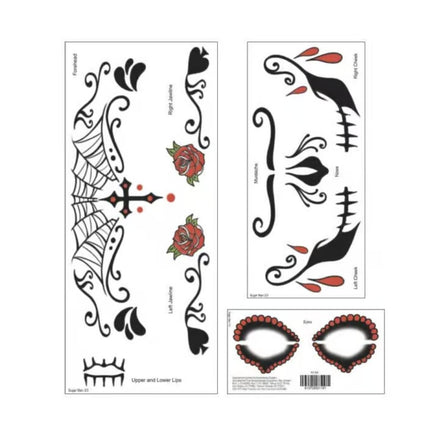 Tinsley Transfers Sugar Man Face Tattoo FX