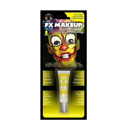 Tinsley Transfers FX Halloween Water Based Cream Face Makeup Body Paint-Yellow