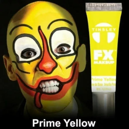 Tinsley Transfers FX Halloween Water Based Cream Face Makeup Body Paint-Yellow