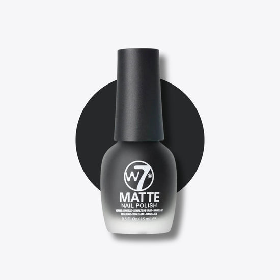 W7 Matte Nail Polish Black 15ml