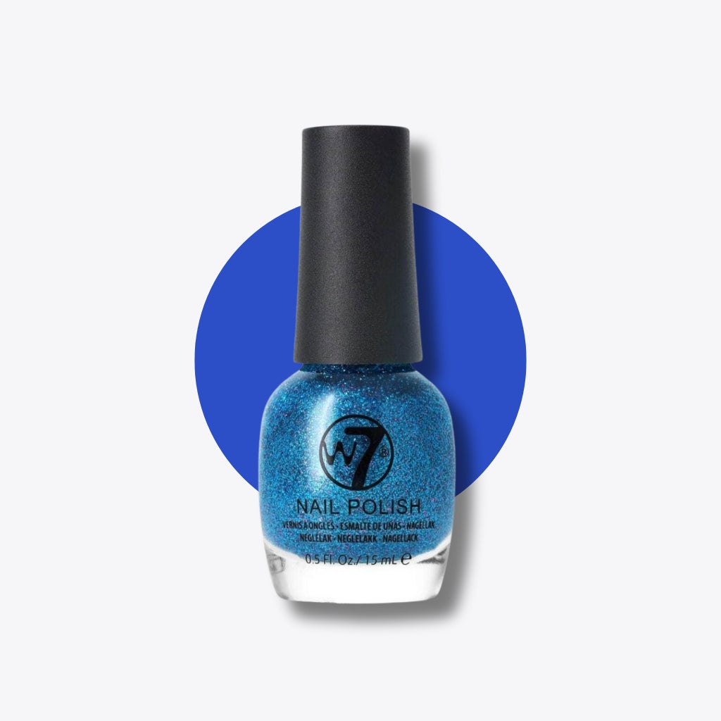 W7 Cosmetics Nail Polish Blue Dazzle 15ml