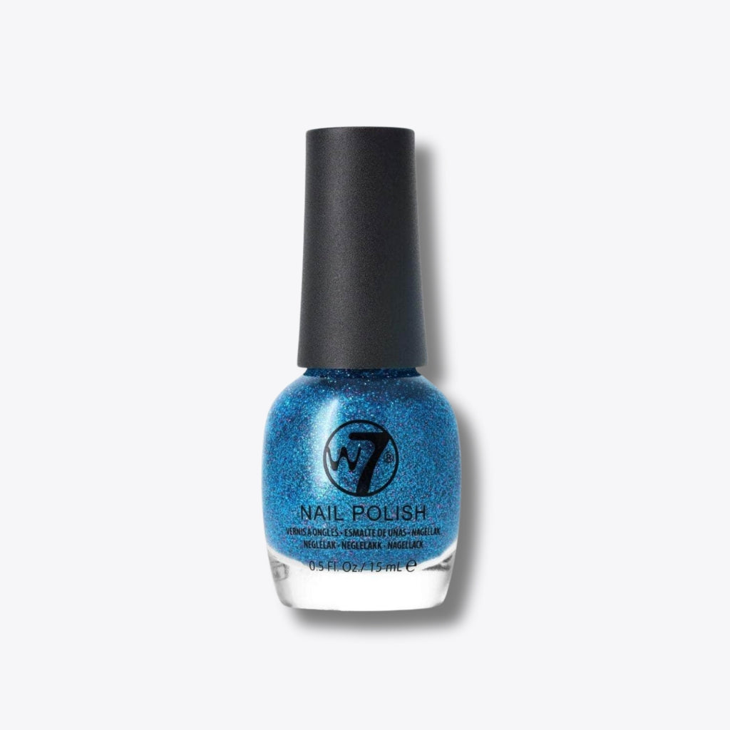 W7 Cosmetics Nail Polish Blue Dazzle 15ml