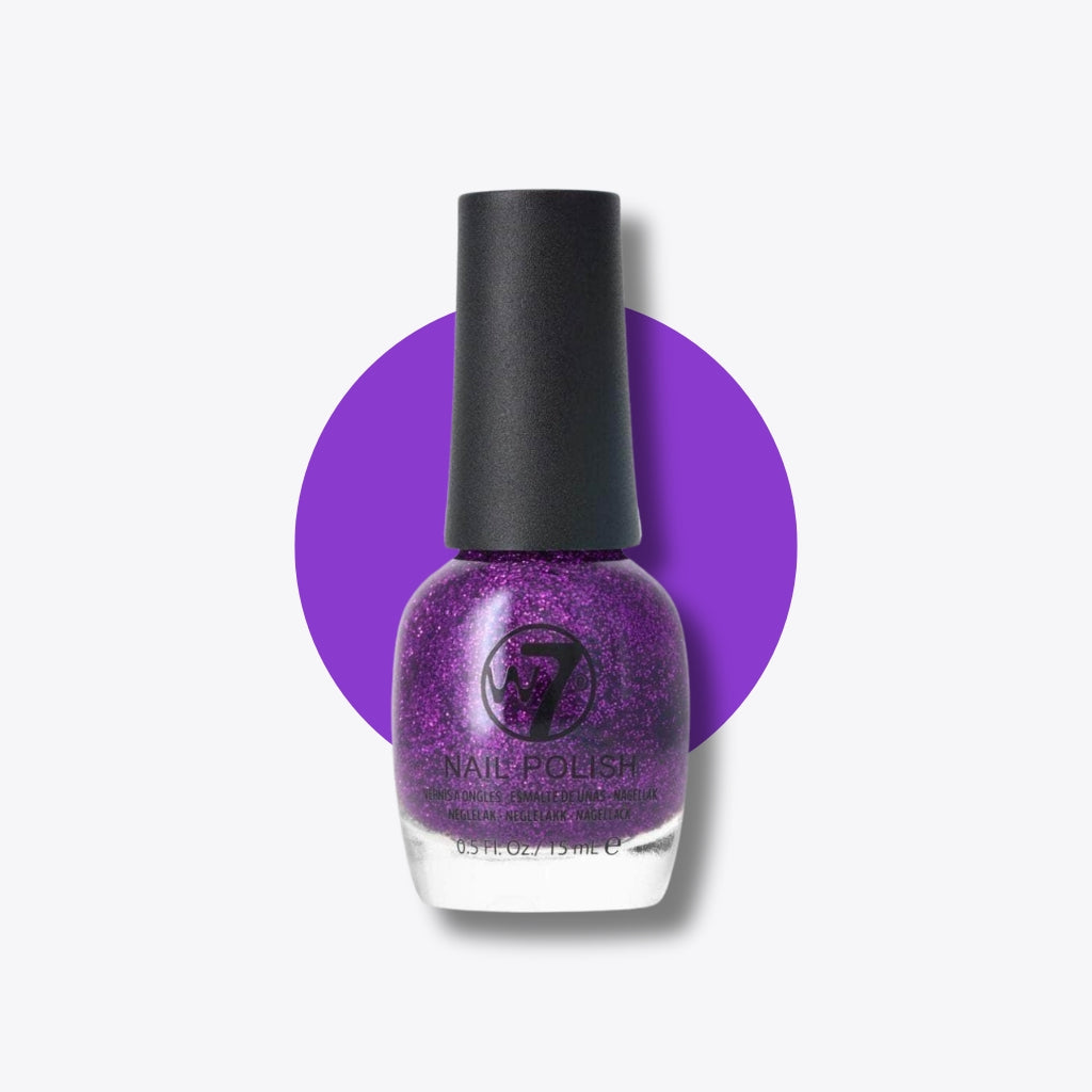 W7 Cosmetics Nail Polish Purple Dazzle 15ml