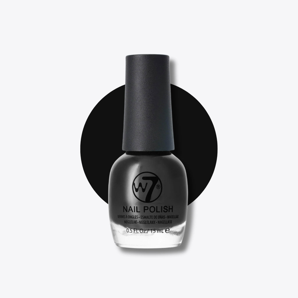 W7 Cosmetics Nail Polish Black 15ml