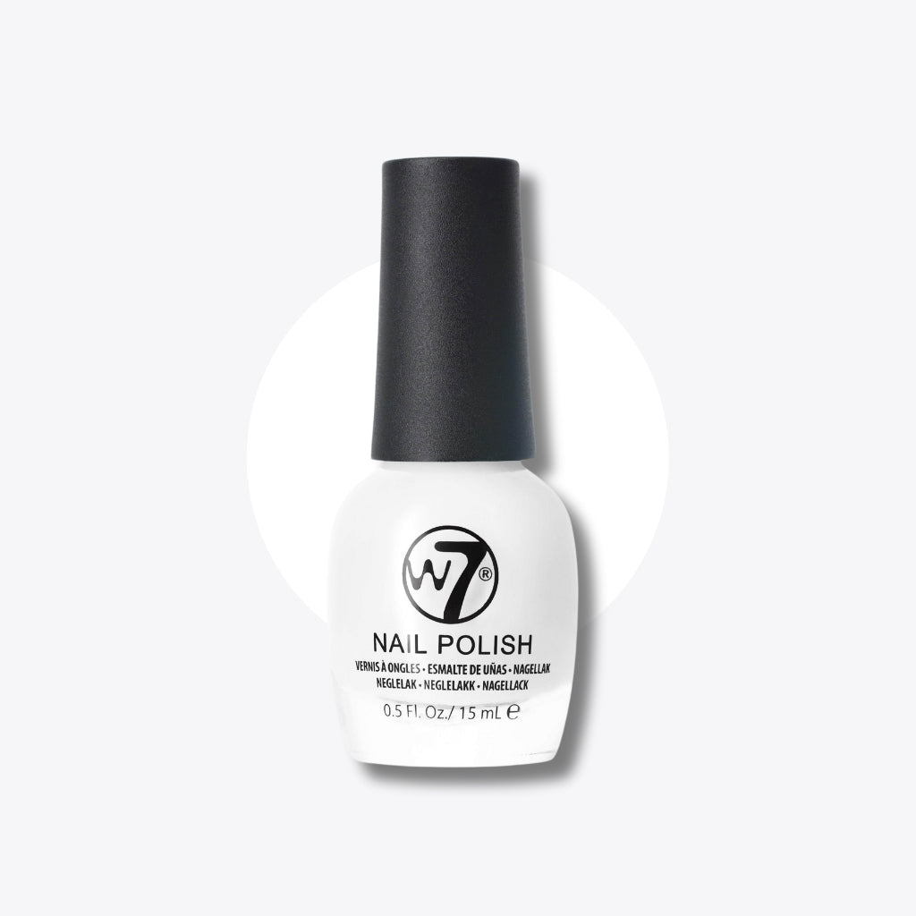 W7 Cosmetics Nail Polish White 15ml