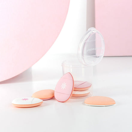 Brushworks Mini Pillow Puffs - 6 Pack