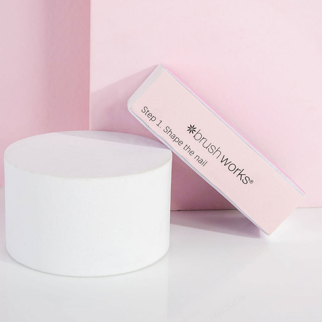 Brushworks Pastel Nail Buffing Blocks - 2 Pack