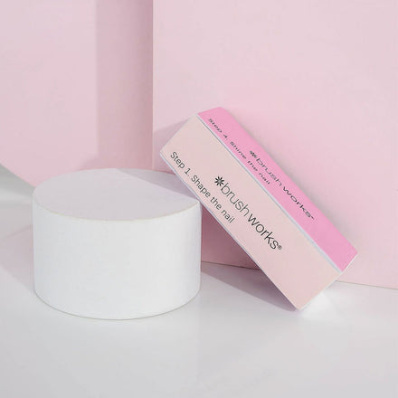 Brushworks Pastel Nail Buffing Blocks - 2 Pack