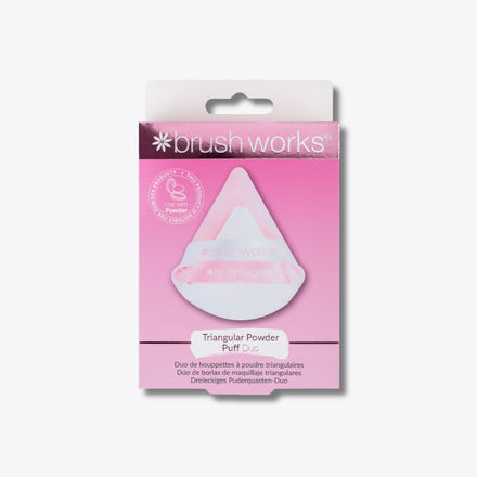 Brushworks Triangular Powder Puff Duo