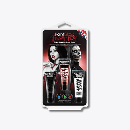 PaintGlow Fright Fest Fake Blood & Face Paint Gift Set