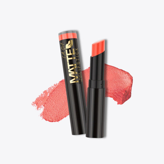 La Girl Matte Flat Velvet Lipstick Sunset Chic